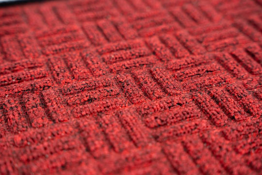 Sdim Entrance Mat Carpet with Anti-slip Backing Supreme 001 Red 40x60cm Thickness 12mm