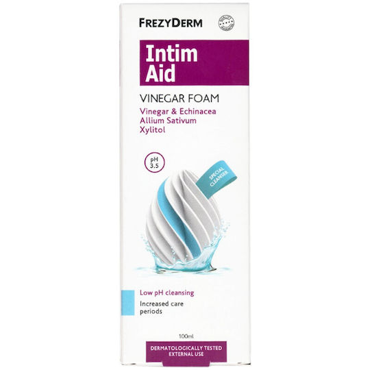 Frezyderm Intim Aid Vinegar Foam Ειδικός Αφρός Καθαρισμού Ευαίσθητης Περιοχής Περίοδος Αυξημένης Φροντίδας 100ml