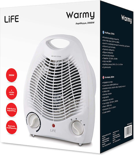 Life Warmy Fan Heater Room Floor 2000W