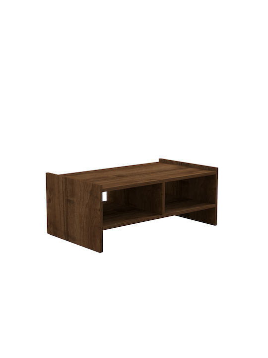 Ορθογώνιο Κεντρικό Τραπεζάκι Pera Ξύλινο Walnut Μ90xΠ50xΥ35εκ.