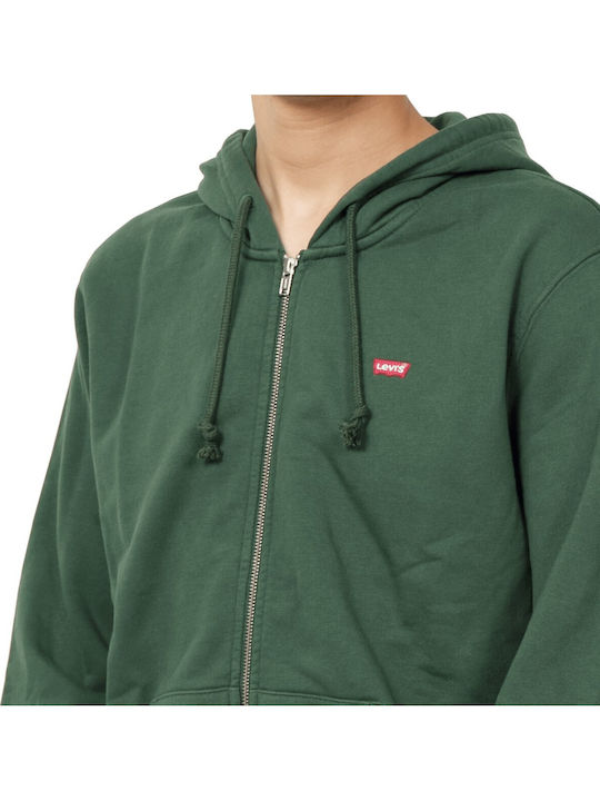Green Hooded Cardigan