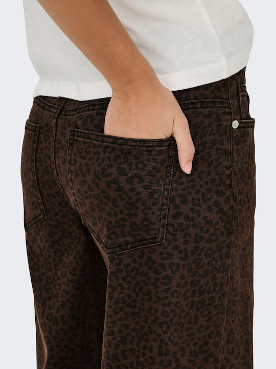Wide Ψηλόμεσο Γυναικείο Jean Παντελόνι σε Wide Γραμμή