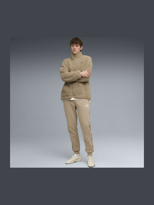 Soccer Trousers Sweatpants with Elastic Brown