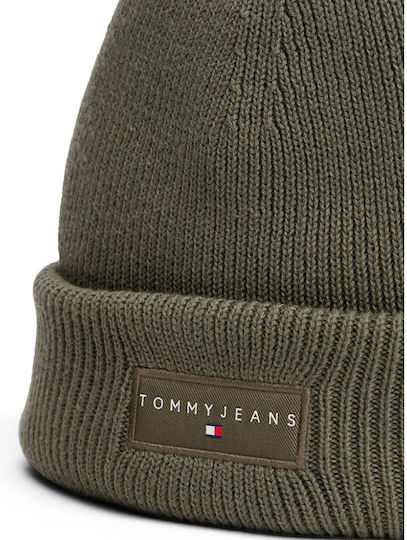 Beanie Männer Beanie Gestrickt in Khaki Farbe
