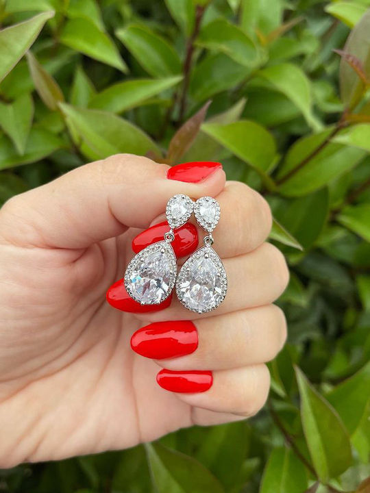 Earrings with Clip with Stones