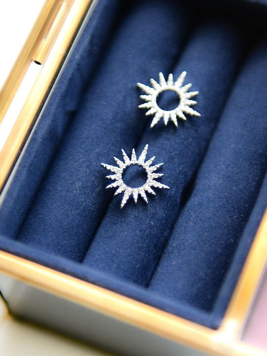 Earrings made of Silver with Stones