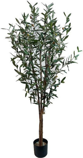 Künstlicher Olivenbaum H1,50m 702 Blätter 56 Früchte Schwarzer Topf Ø20cm Künstlicher Olivenbaum H1,50m 702 Blätter 56 Früchte Schwarzer Topf Ø20cm