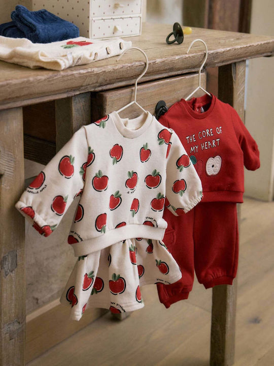Kinder-Set mit Hose Winter 4Stück Cherry