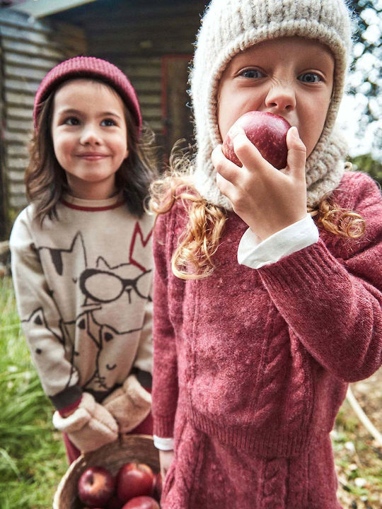 Kinder-Set mit Rock Winter 2Stück Cherry