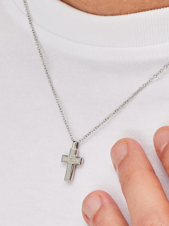 Brosway Men's Cross from Steel with Chain