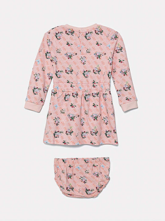 Children's Dress Long Sleeve Salmon