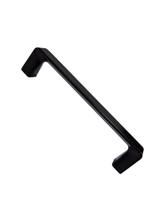 ACM Mâner Mobilier din Zamak & Metal Black matte 142mm (Distanța între Centre 128mm) 11978-128-MAU 1buc