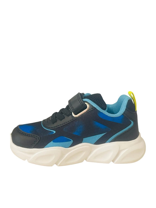 Sonic Παιδικά Sneakers με Σκρατς & Φωτάκια Μαύρα