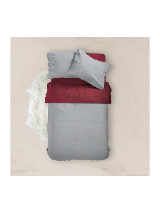Borea Duvet Cover Cotton Queen 220x240 Petrol-yellow