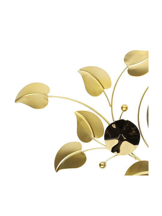 Keskor Wall Clock Metallic Gold 94x45cm