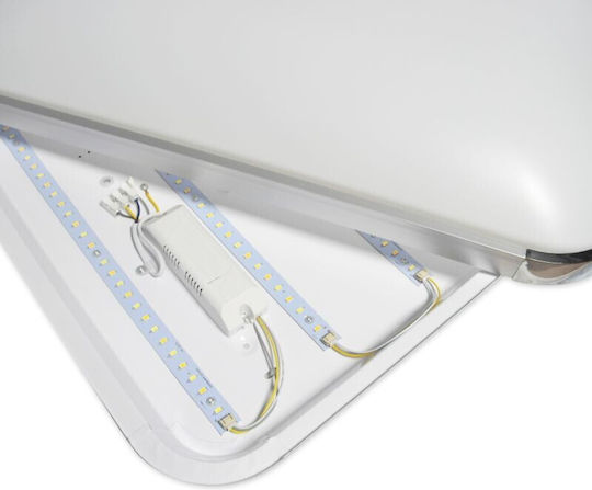 Masterled Ceiling Mount Light 45cm Gray with Integrated LED and Remote Control