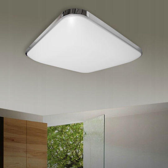 Masterled Ceiling Mount Light 45cm Gray with Integrated LED and Remote Control