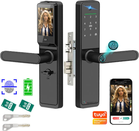 Lacăt Electronic în culoare Negru cu Conectivitate Wi-Fi