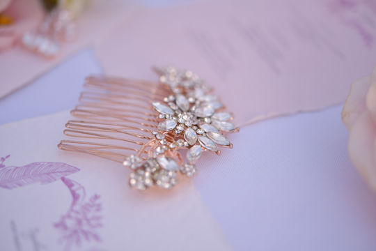 Olivia Rose Gold Bridal Hairpin