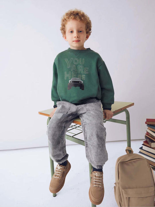 Kids Sweatshirt with Pockets Anthracite Grey