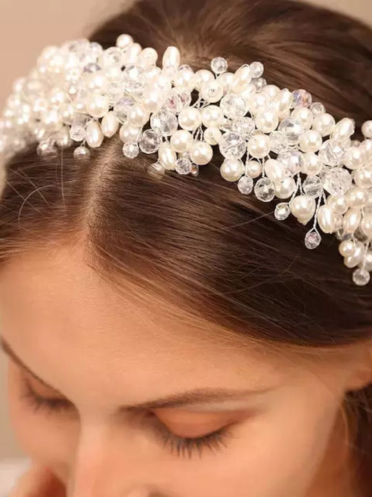 Lollita’s Beautiful Wide Headband Decorated with Pearls & Crystals