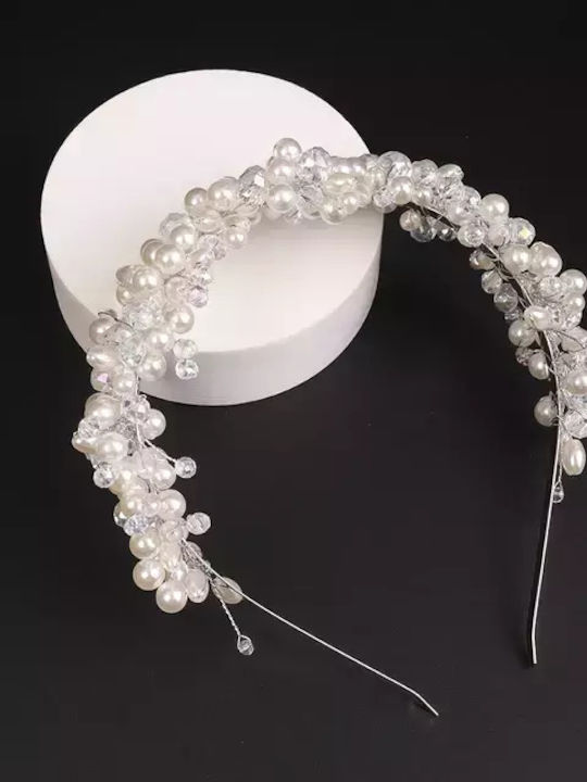 Lollita’s Beautiful Wide Headband Decorated with Pearls & Crystals