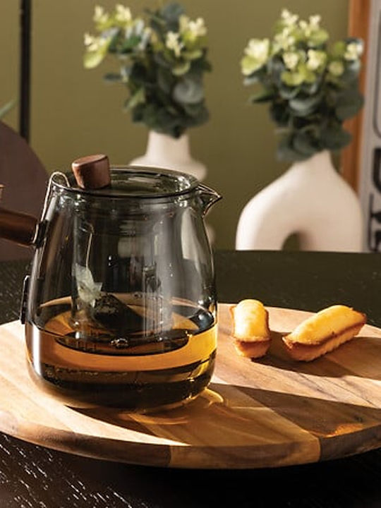 Secret de Gourmet Τσαγιέρα με Φίλτρο Γυάλινη Γκρι 800ml