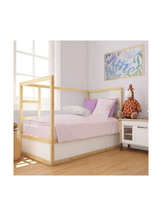 Dimcol Baby Duvet Cover Bebe Solid Light Purple 120x160cm