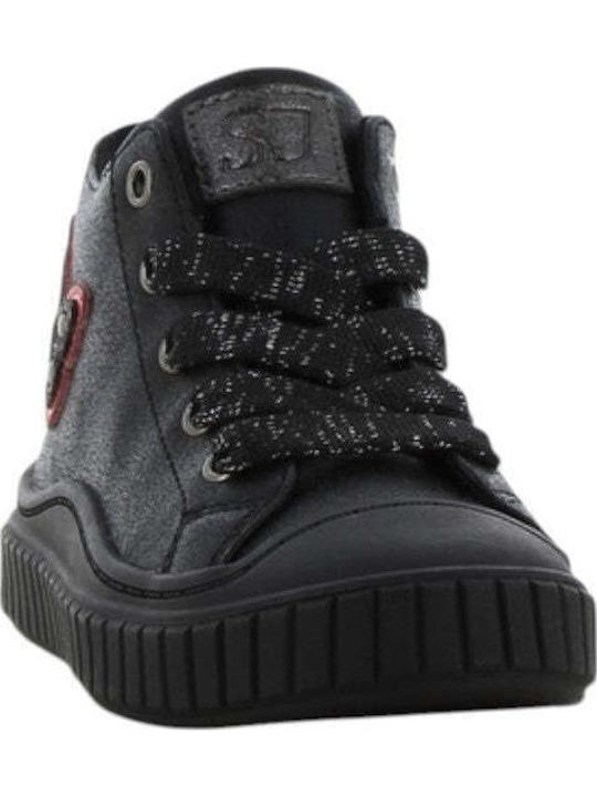 Anatomical Kids Boots with Laces Black