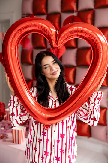 Balloon Foil Jumbo Heart Red 73cm