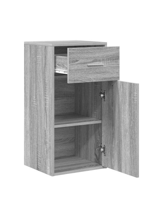 Office Storage Chipboard Cabinet Grey Sonoma L38xW34.5xH75cm