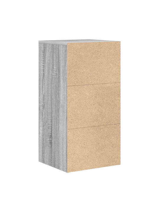 Office Storage Chipboard Cabinet Grey Sonoma L38xW34.5xH75cm