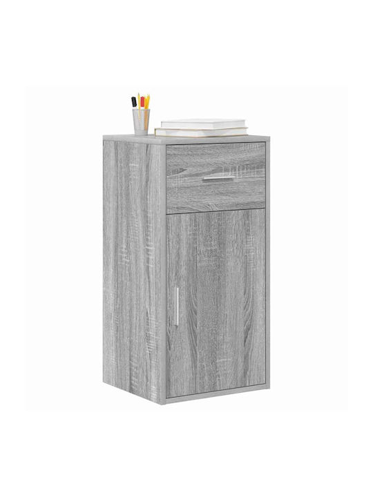 Office Storage Chipboard Cabinet Grey Sonoma L38xW34.5xH75cm