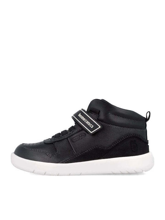 Anatomice Ghete Copii din Piele cu Velcro Negre