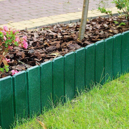 Bordură de Grădină din Plastic în Culoarea Verde xcm
