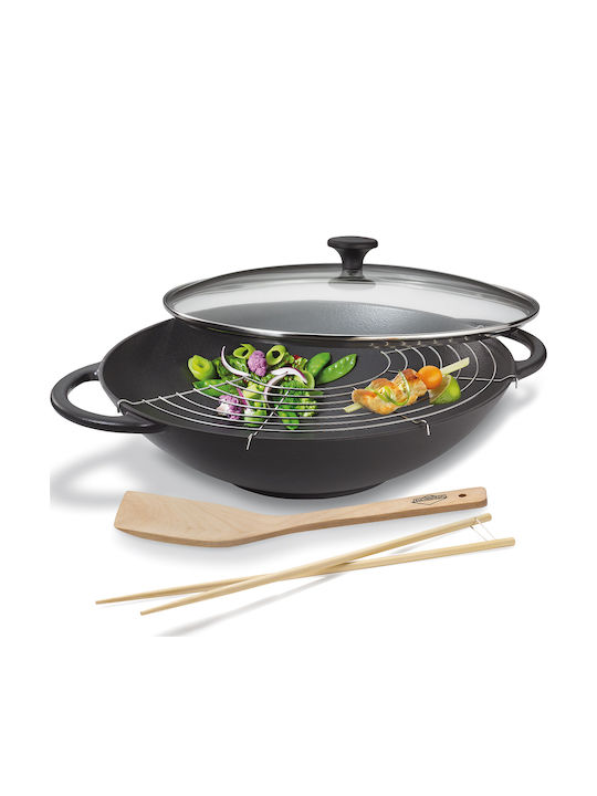 Kuchenprofi Wok από Μαντέμι Με Καπάκι 36cm