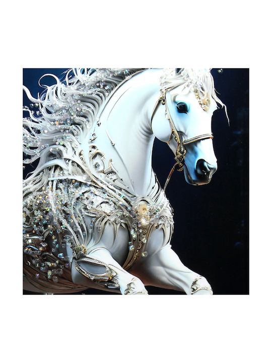 Wall Painting 60x60 with Frame Embossed Strass Keskor 26060-9