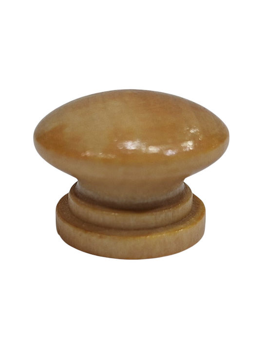 ACM Knob Furniture made of Wooden Natural Wood 25mm (Center Distance 25mm) 11968-000-KSIL 1pcs