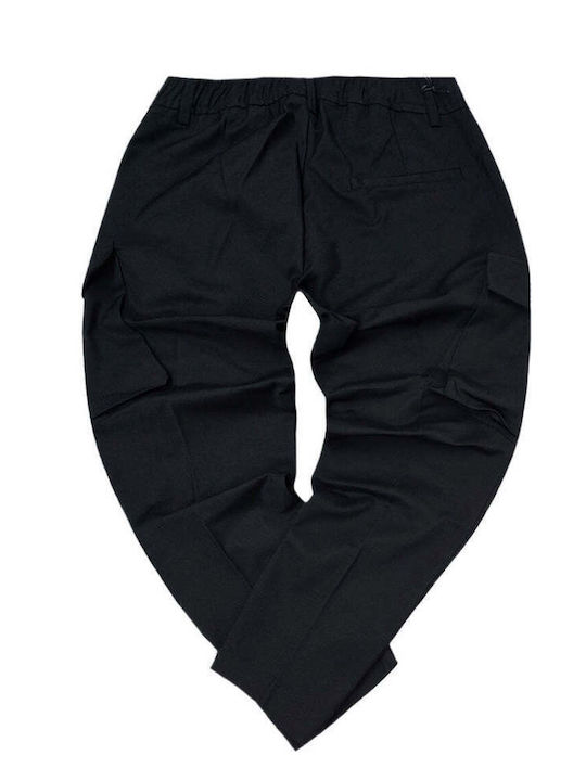 Pantaloni Chino cu Croială Normală Black