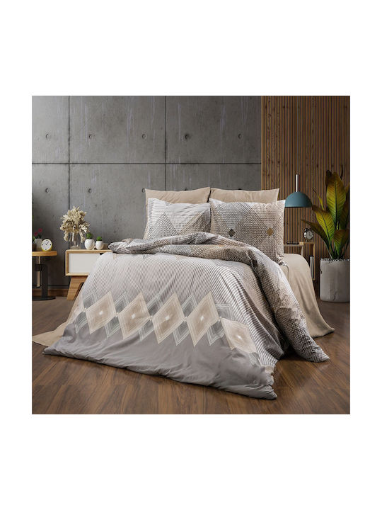 Μαξιλαροθήκη με Φάσα Grey-mocha 50x70εκ.