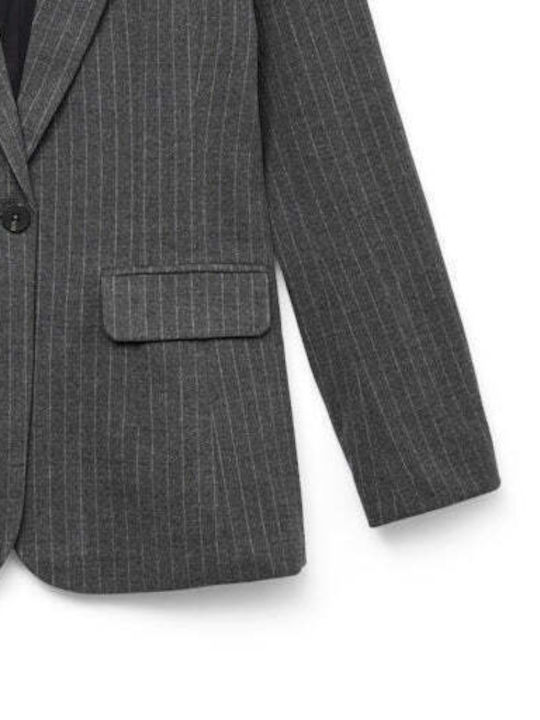 Vero Moda Jojo Short Women's Blazer Medium Grey Melange