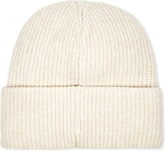 Beanie Masculin Căciulă Tricotat în culoarea Ecru