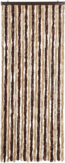vidaXL 56x185 cm from Chenille Fabric Door Curtain Beige 56x185cm 284272