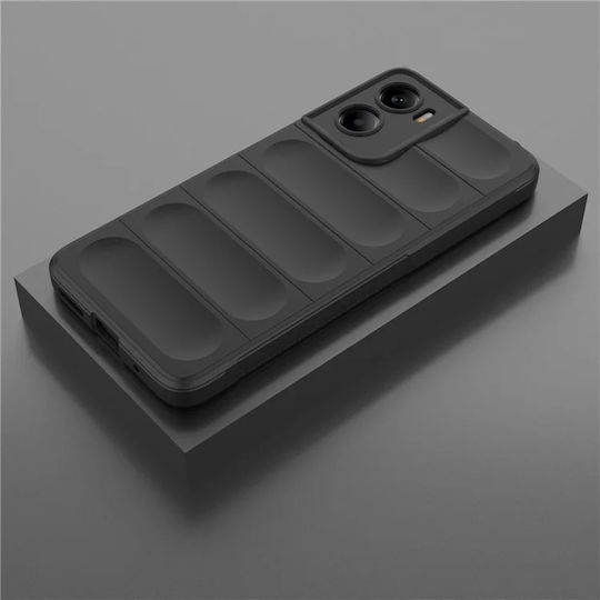 Techsuit Shield Back Cover Silicone Black (Motorola Moto G05, Motorola E15)