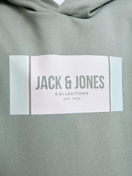 Kids Sweatshirt with Hood and Pockets Green