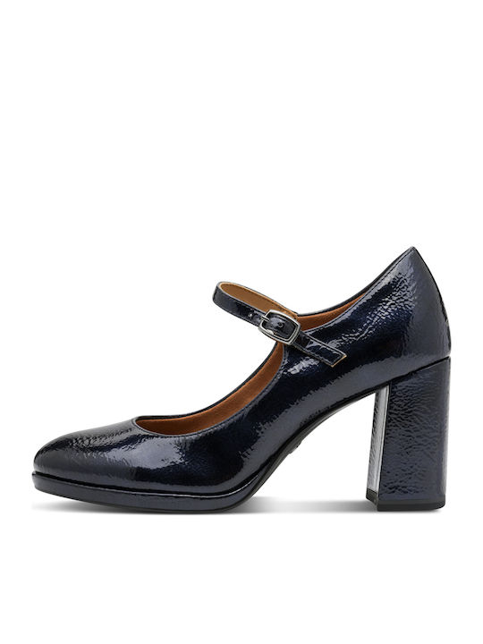 Pumps mit Riemchen Blau