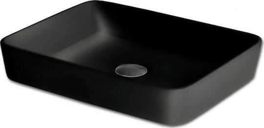 Gloria Lungo Como Επικαθήμενος Νιπτήρας Πορσελάνης 48.5x37.5x14cm