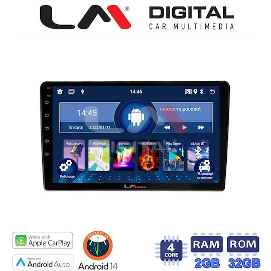 LM Digital Ηχοσύστημα Αυτοκινήτου για Ford Focus / Mondeo / Galaxy / S-Max 2006 > 2015 (Bluetooth/USB/WiFi/GPS/Apple-Carplay/Android-Auto)