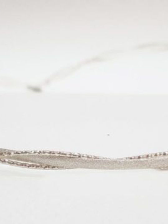 Mara Handmade Wedding Crowns Matte Silver Sparkling Silver Decoration