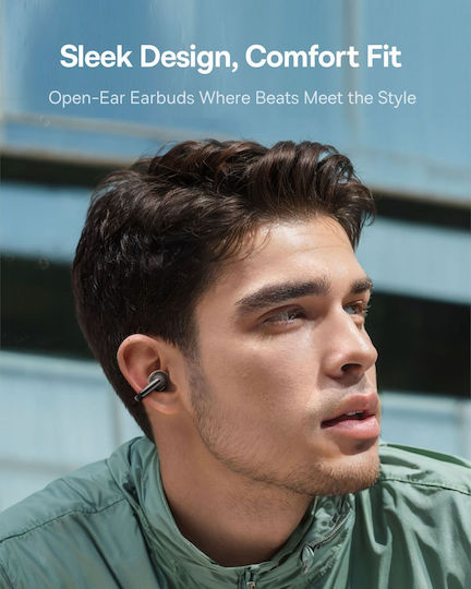Baseus Bowie MC1 Open Ear Bluetooth Handsfree Earphones with Sweat Resistance and Charging Case Black